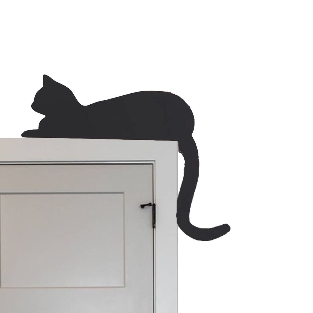 Lying Cat Door Frame Decor Lying Cat Door Corner Decor Cat Etsy