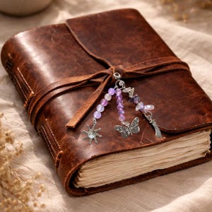 Handgemaakte dagboekbedels | Kralen planner bedel hangertjes | Kristallen notebookaccessoires | Clipbedels voor ongewenste dagboeken | Cadeau voor schrijver-lezer