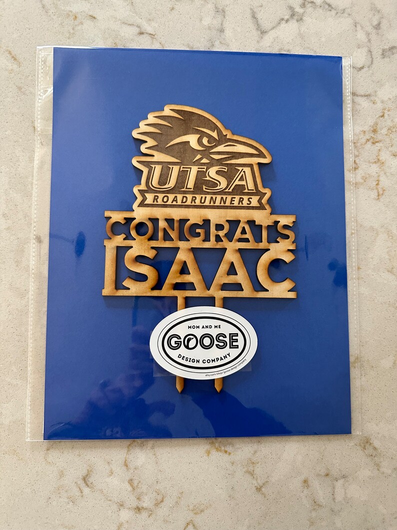 Utsa Logo Sticker Personalized College Cake Topper, Graduation Gift, UTSA, University of ...