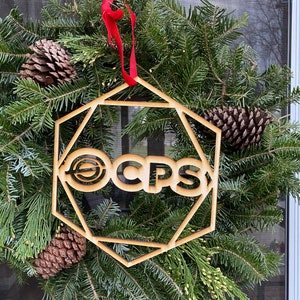 Corporate Wreath Topper, Company Logo, Your Company Logo, Add to Wreath, Door Sign, Laser cut Wood