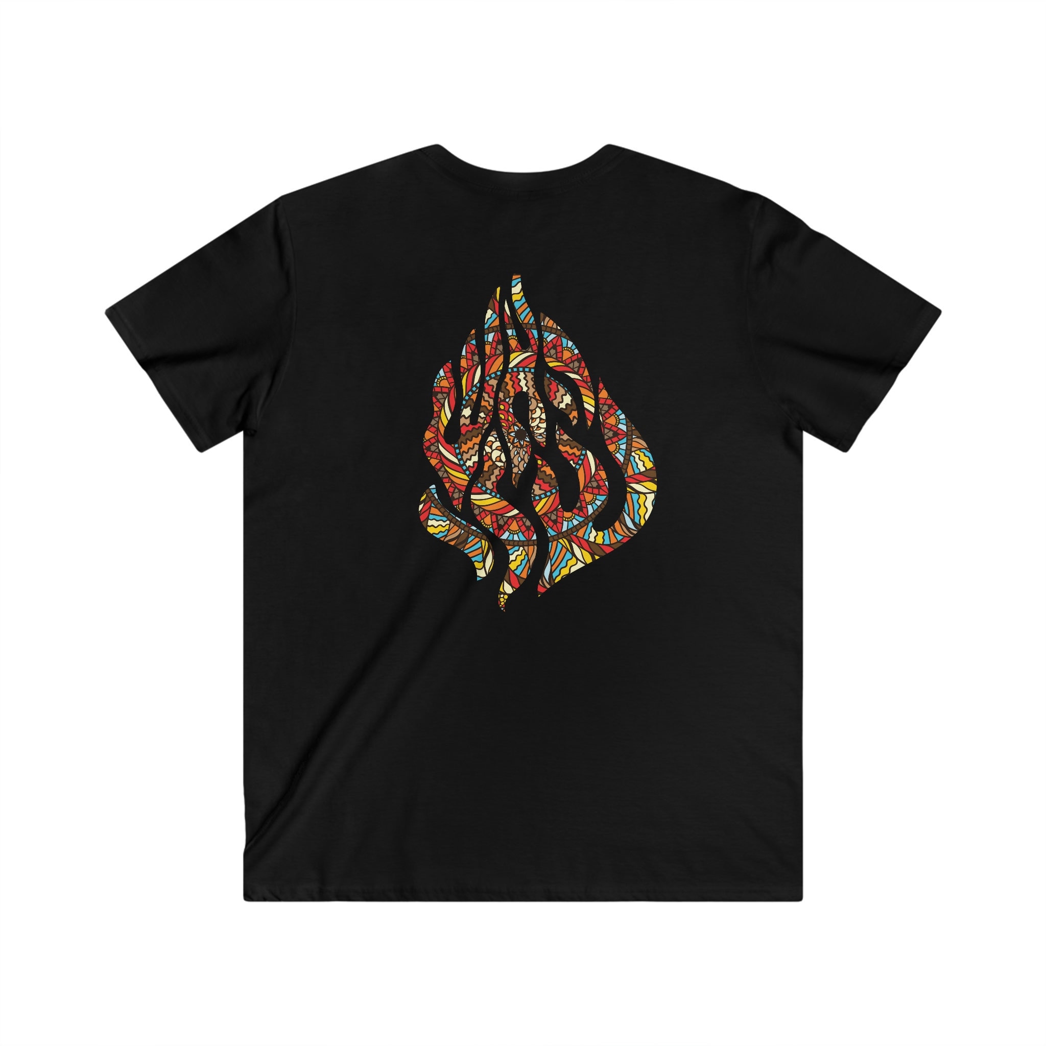 Hindik All Colors My Fire Breslev Mens V Neck T Shirt Rabbi Nachman T Shirt Breslev T Shirt Nachman T Shirt HaEsh Sheli T Shirt