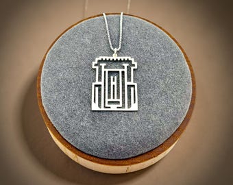 Gold & Sterling Silver Temple Mount Jerusalem Pendant | The Temple Amulet | Beit HaMikdash | Jerusalem medallion | Jerusalem Neckless