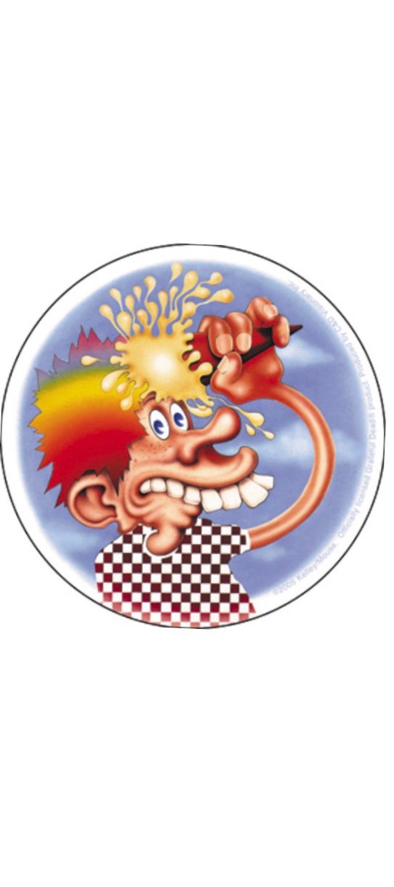 Grateful Dead Sticker Ice Cream Kid 4 Circle GDP Licensed Etsy