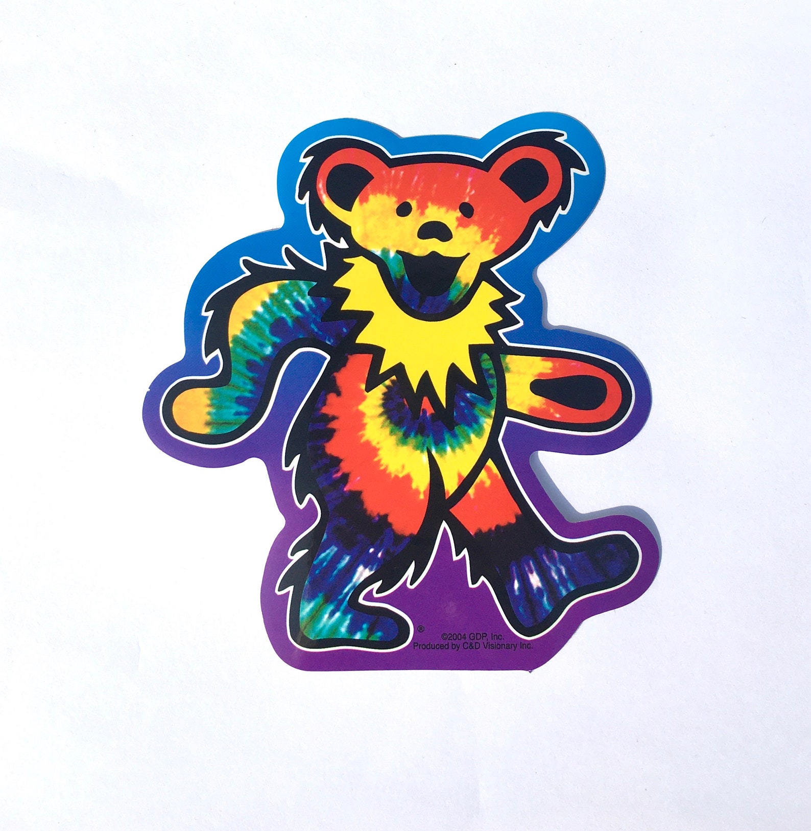 Grateful Dead Sticker Dancing Bear Tie Dye Marching Bear Etsy