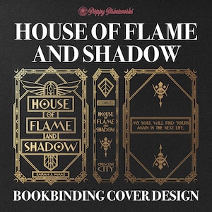 House of Flame and Shadow bokbindningsomslagsdesign PNG-fil, vinylbokomslagsdesign, omslagskonst, Bryce, Lunathion, Crescent City, Cricut