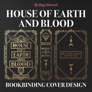Omslagsdesign för bokbindning av House of Earth and Blood, PNG-fil, omslagsdesign för vinylbokomslag, omslagsbild, Bryce, Hunt, Lunathion, Crescent City