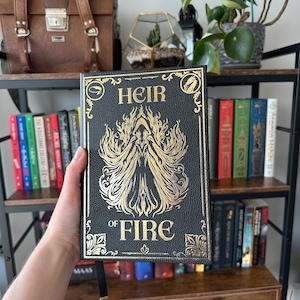 Heir of Fire Bookbinding Cover Design PNG File, Throne of Glass Book 4 ...