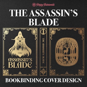 The Assassin&#39;s Blade Bookbinding Cover Design PNG File, Throne of Glass Book 1, Vinyl Book Cover Design, Cover Art, Sarah J Maas, Cricut