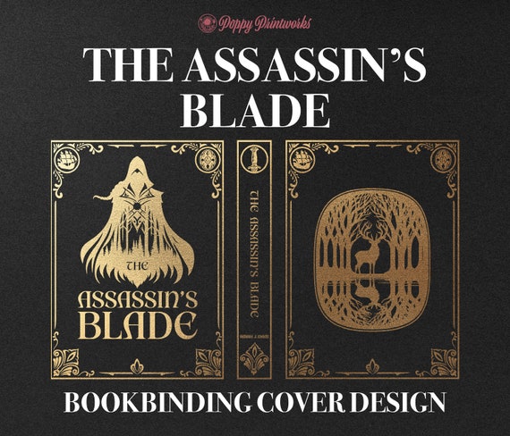 The Assassin's Blade Bookbinding Cover Design PNG File, Throne of Glass Book 1, Vinyl Book Cover Design, Cover Art, Sarah J Maas, Cricut