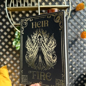 Heir of Fire Bookbinding Cover Design PNG File, Throne of Glass Book 4 ...