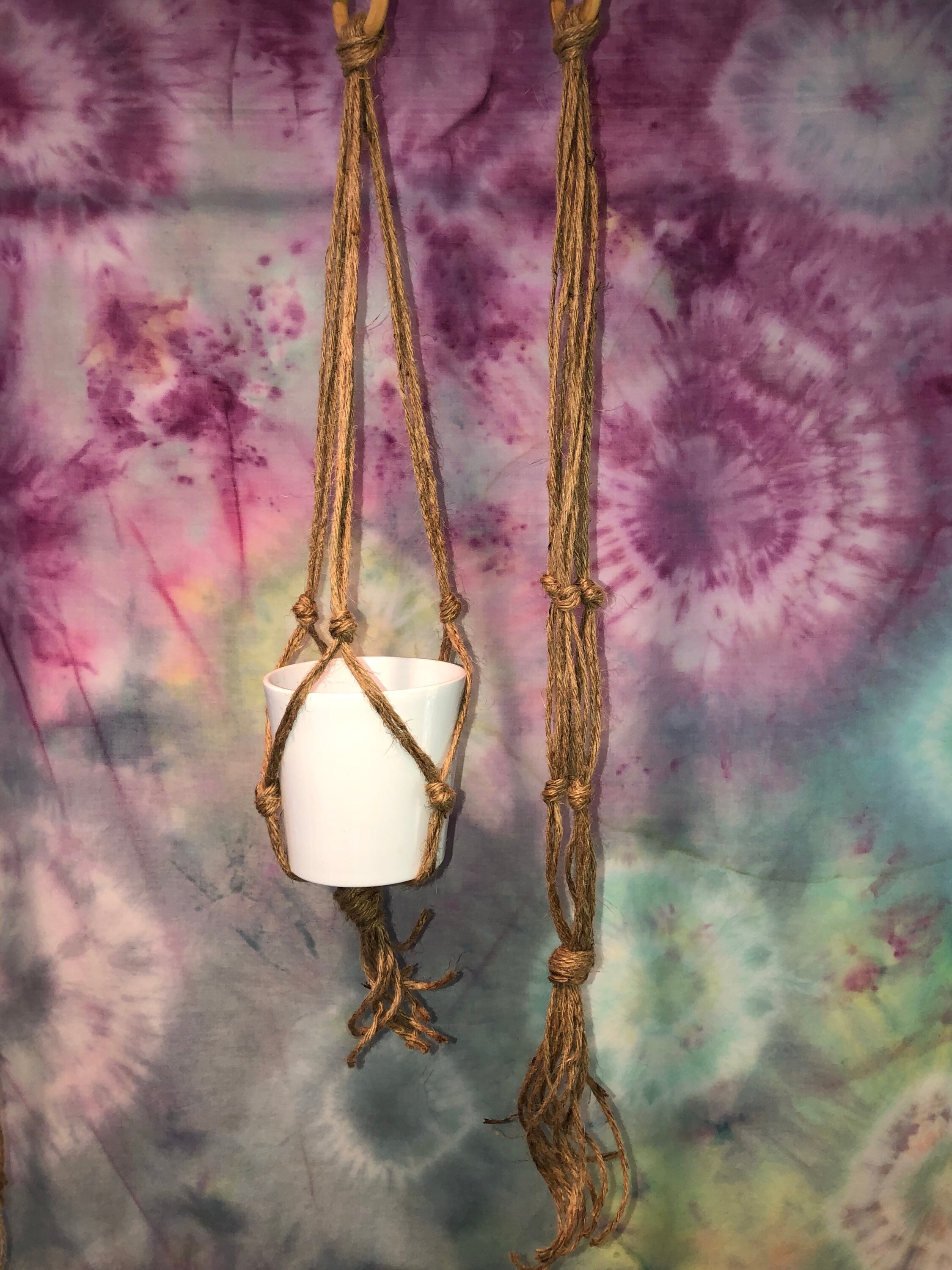 Natural Twine Hanging Planters / 2 pack / Macrame / Etsy