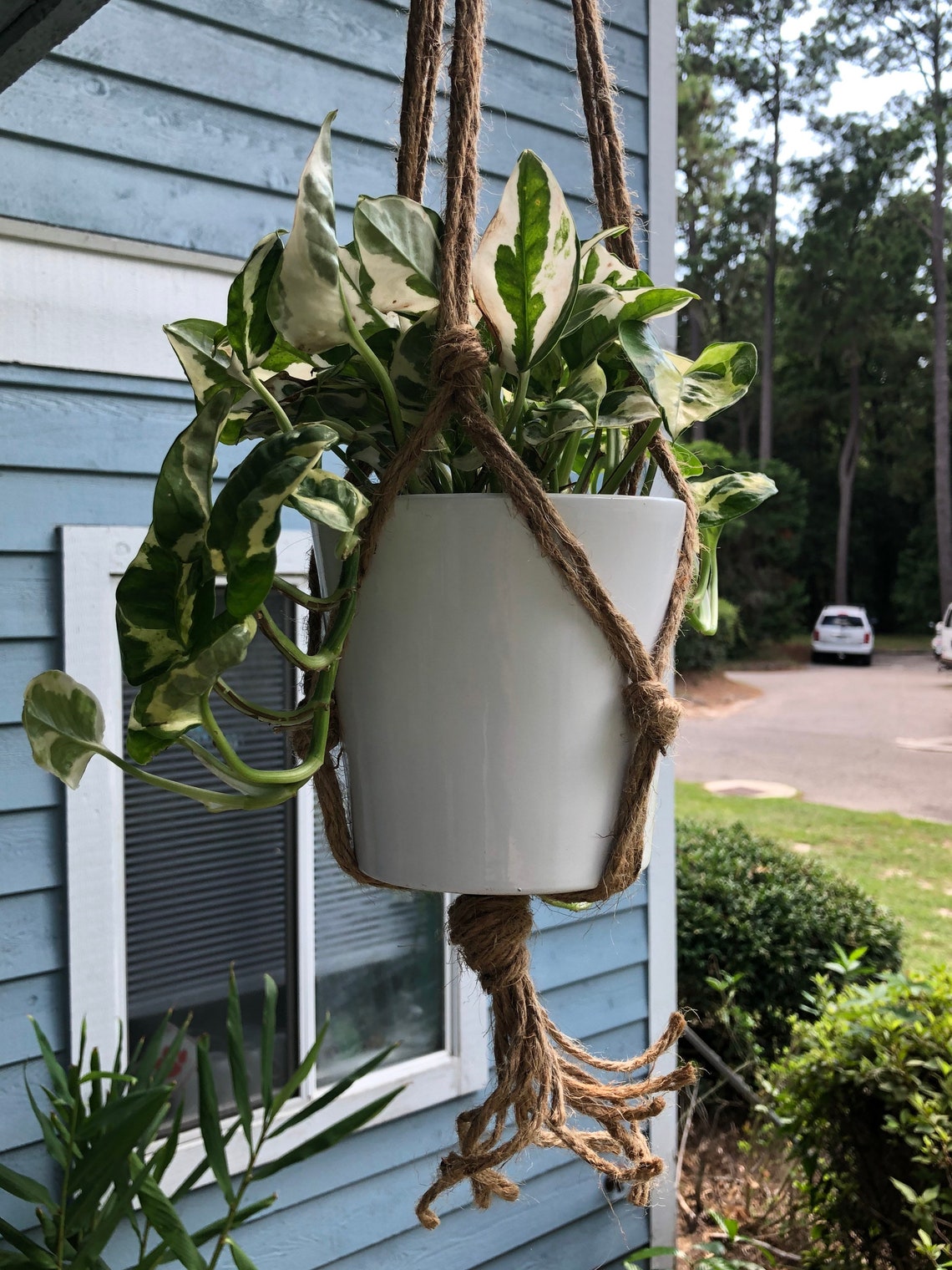 Natural Twine Hanging Planters / 2 pack / Macrame / Etsy