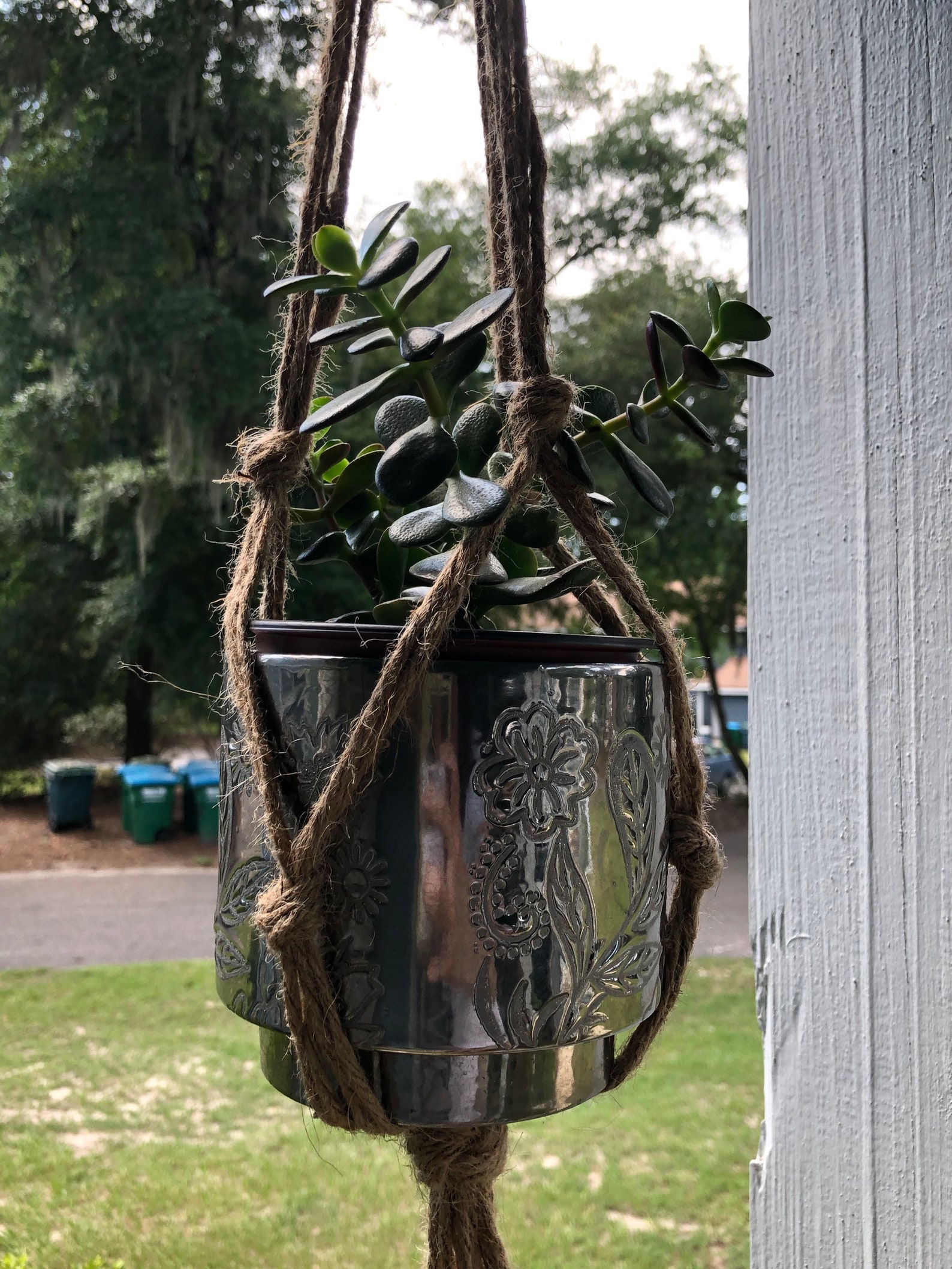 Natural Twine Hanging Planters / 2 pack / Macrame / Etsy