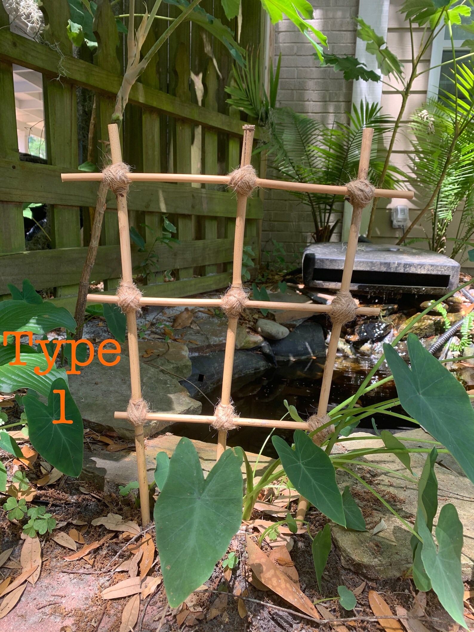 Handmade Bamboo Trellis Etsy