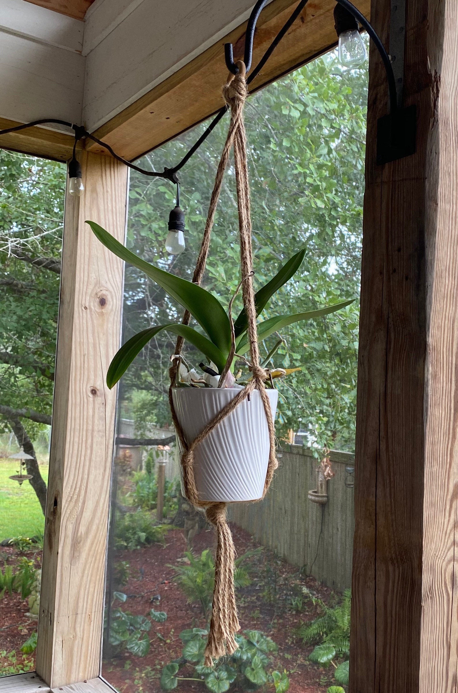 Natural Twine Hanging Planters / 2 pack / Macrame / Etsy