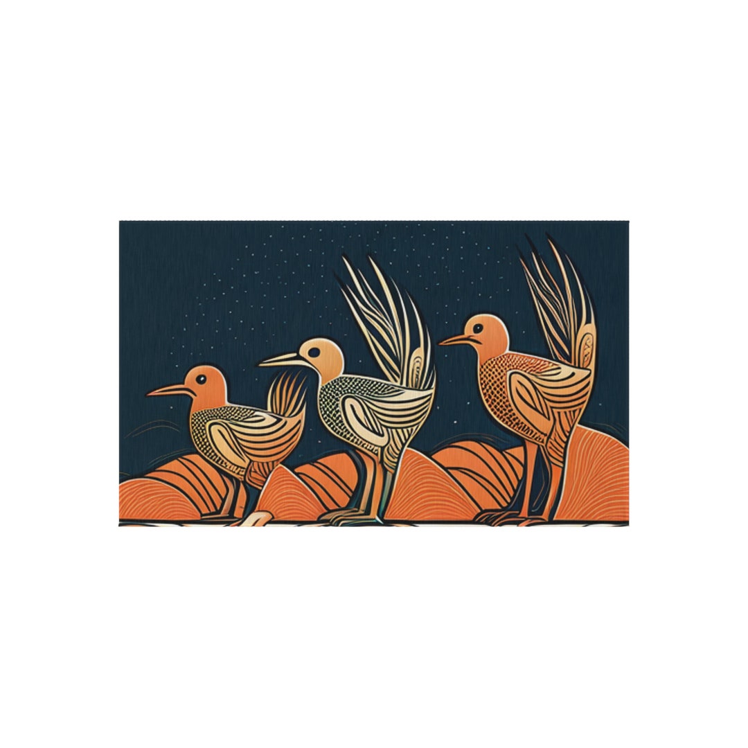 3 Little Birds Outdoor Rug - Etsy