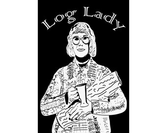 Matte Vertical Log Lady Poster