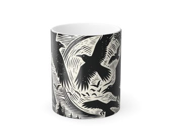 Murder of Crows, Color Morphing Mug, 11oz