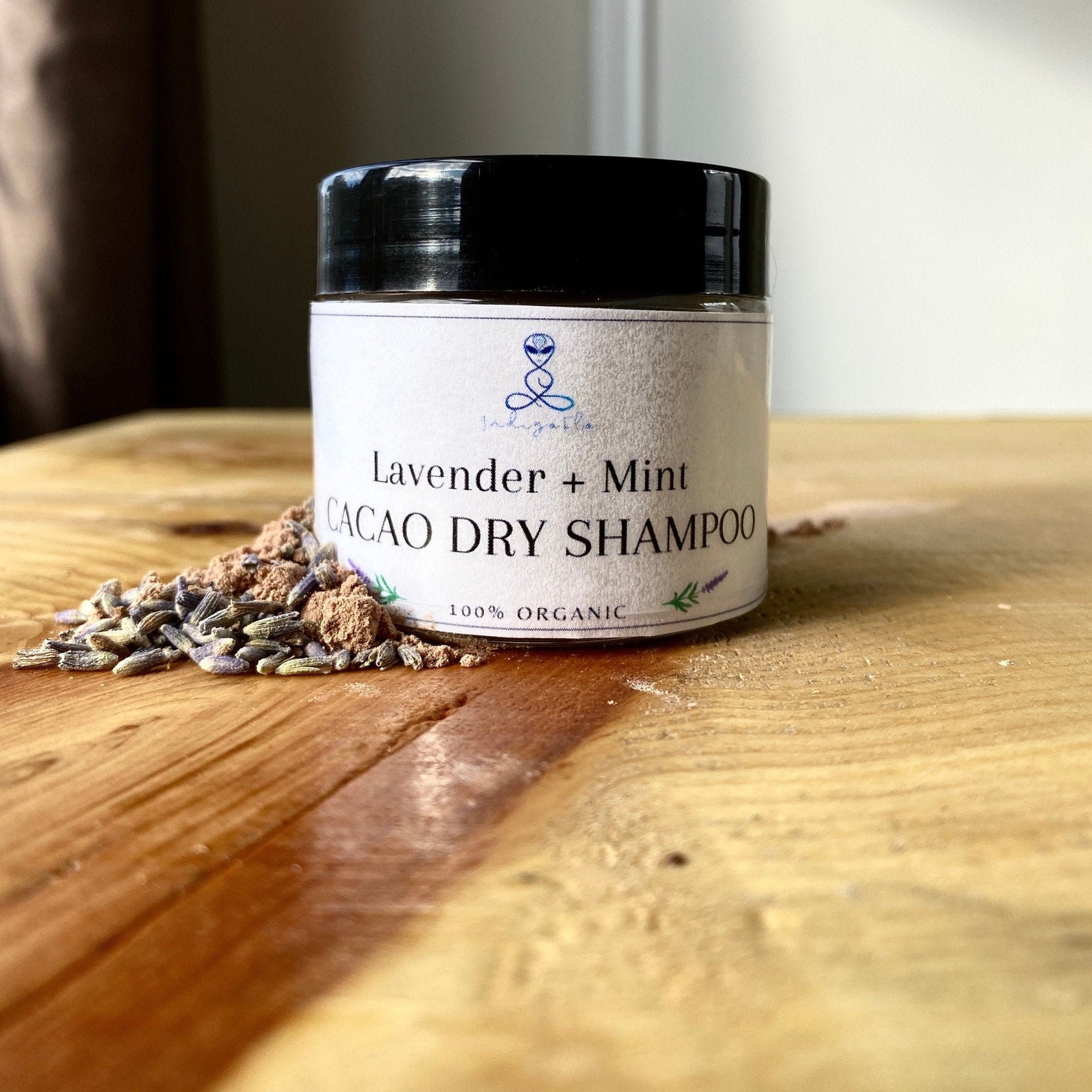 Champú Seco Orgánico En polvo // Lavanda Peppermint Etsy