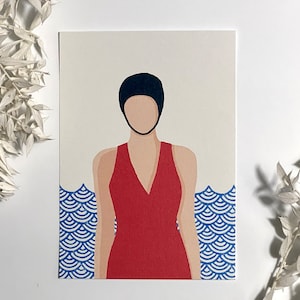 Springerin Portrait Postkarte Postenkartenset Set Grußkarte Geschenkkarte Kunstdruck