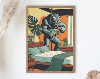 Werewolf - digital art print