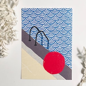 Cartolina di pallanuoto set di cartoline biglietto di auguri carta regalo stampa artistica