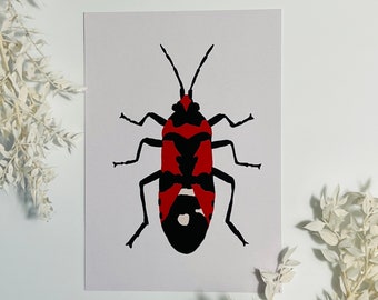 Knight bug fire beetle bugs postcard set art print bug knight bug fire beetle scarab natural crawling beetle colorful
