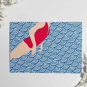 Unter Wasser Postkarte Postenkartenset Set Grußkarte Geschenkkarte Kunstdruck