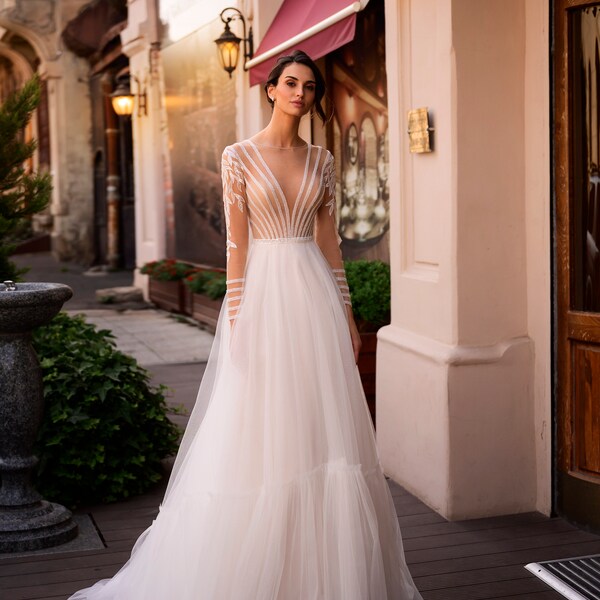 Strap Detail Glitter Tulle Dress main image 0