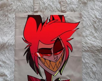 alastor hazbin hotel totebag