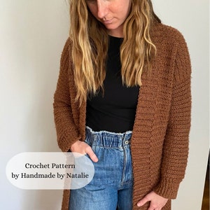 Kopfsteinpflaster Strickjacke | Häkelanleitung | Gehäkelte Strickjacke Muster