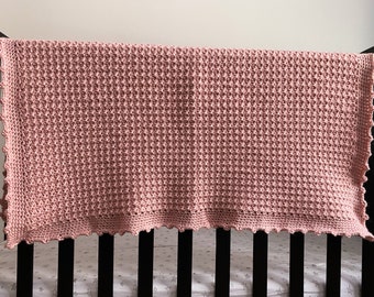 Handmade Baby Girl Blanket | Crochet | Ready to Ship