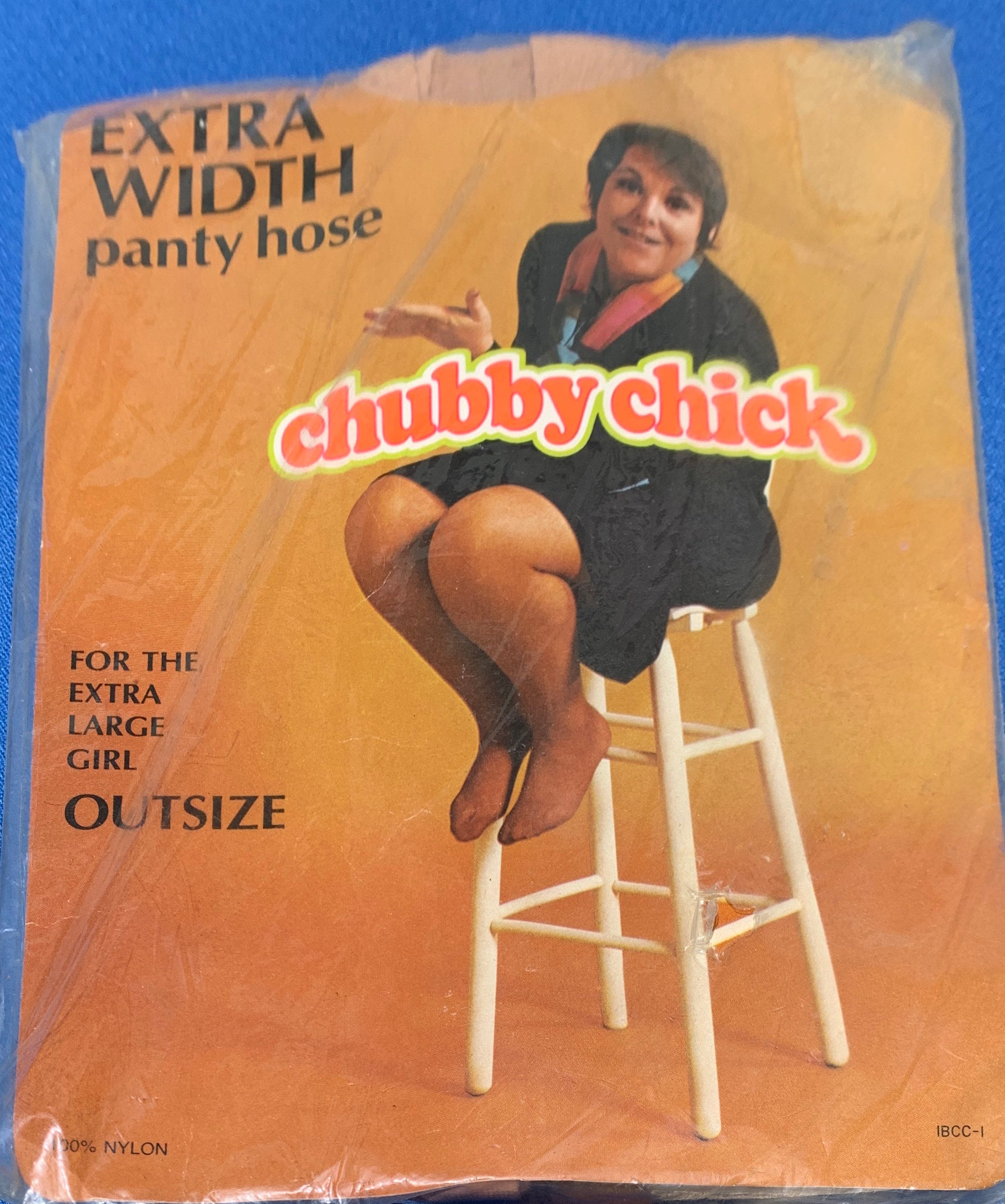 Vintage 1970s Extra Width Panty Hose Chubby Chick Pantyhose photo