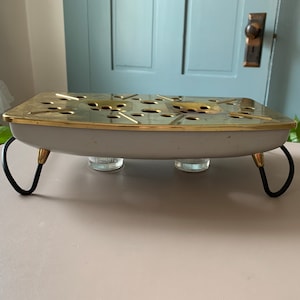1950’s warming tray, mcm table warmer tray