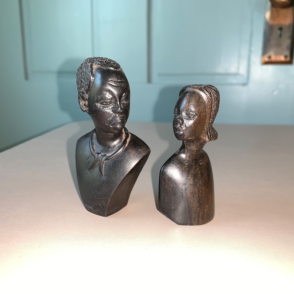 African Carved Bust - Etsy