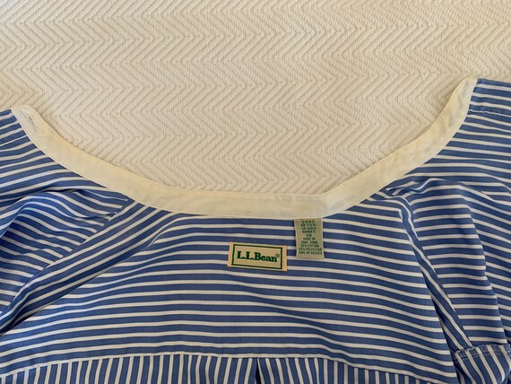 1990s LL Bean striped button up shirt - image 6