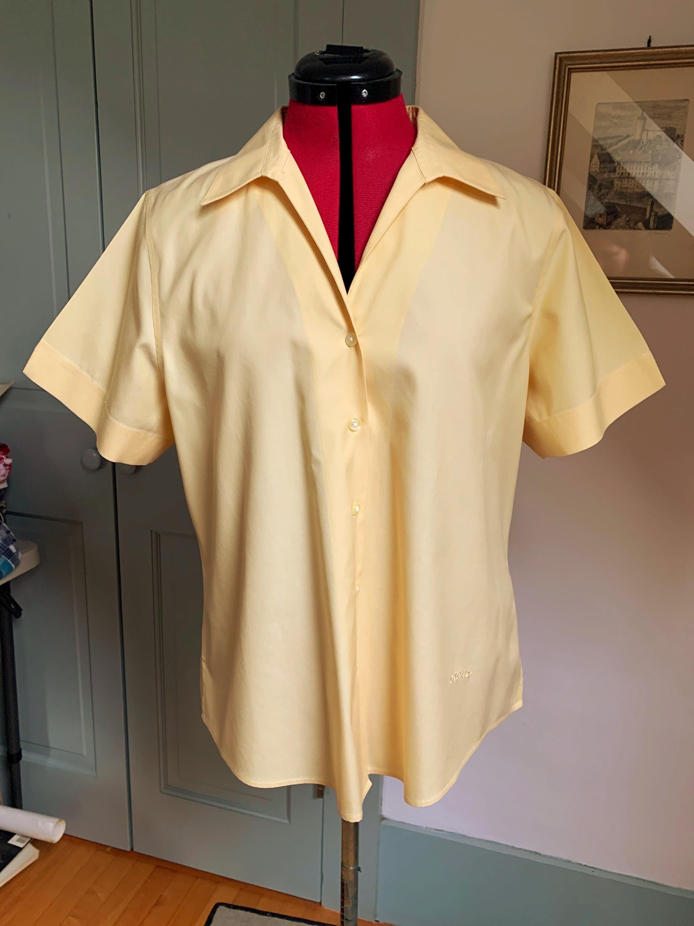 ウェア 90s orvis nylon shirt 90s Orvis fly fishing pattern open collar shirt