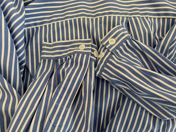 1990s LL Bean striped button up shirt - image 7