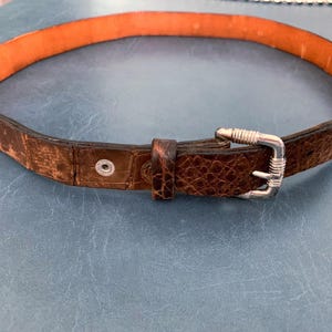 Mens Vintage Alligator Belt - Etsy