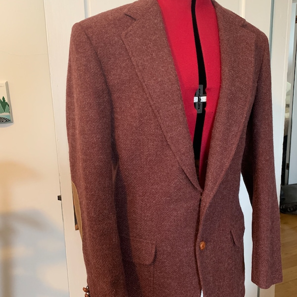 Vintage Welsh Tweed men’s blazer, wool suit jacket