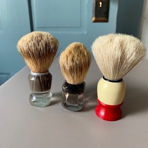 Your choice vintage shave brush, vintage used shaving brush