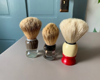 Your choice vintage shave brush, vintage used shaving brush