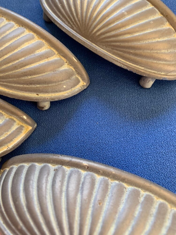 Vintage 1990s Clamshell Satin Finish Drawer Pull NOS Single Etsy