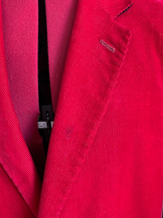 1960’s red corduroy blazer, Mens vintage corduroy jac… Gem