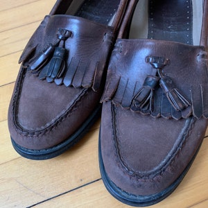 Mens tassel loafers by Rockport, vintage classic loafers