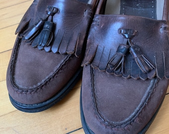Mens tassel loafers by Rockport, vintage classic loafers