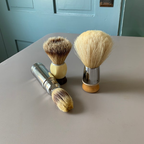 Your choice vintage shave brush, vintage used shaving brush