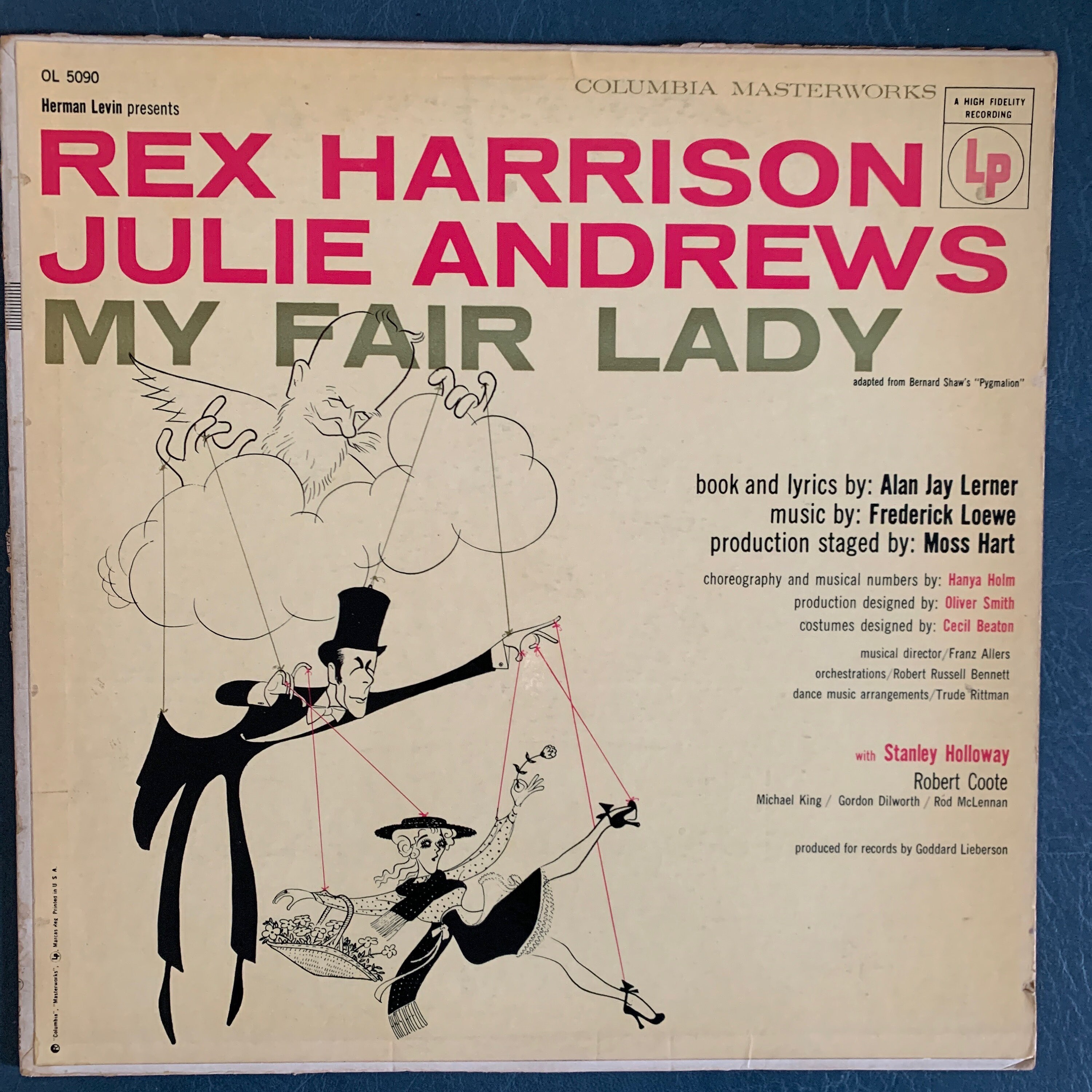 Disco antiguo de My Fair Lady con Rex Harrison y Jule Andrews