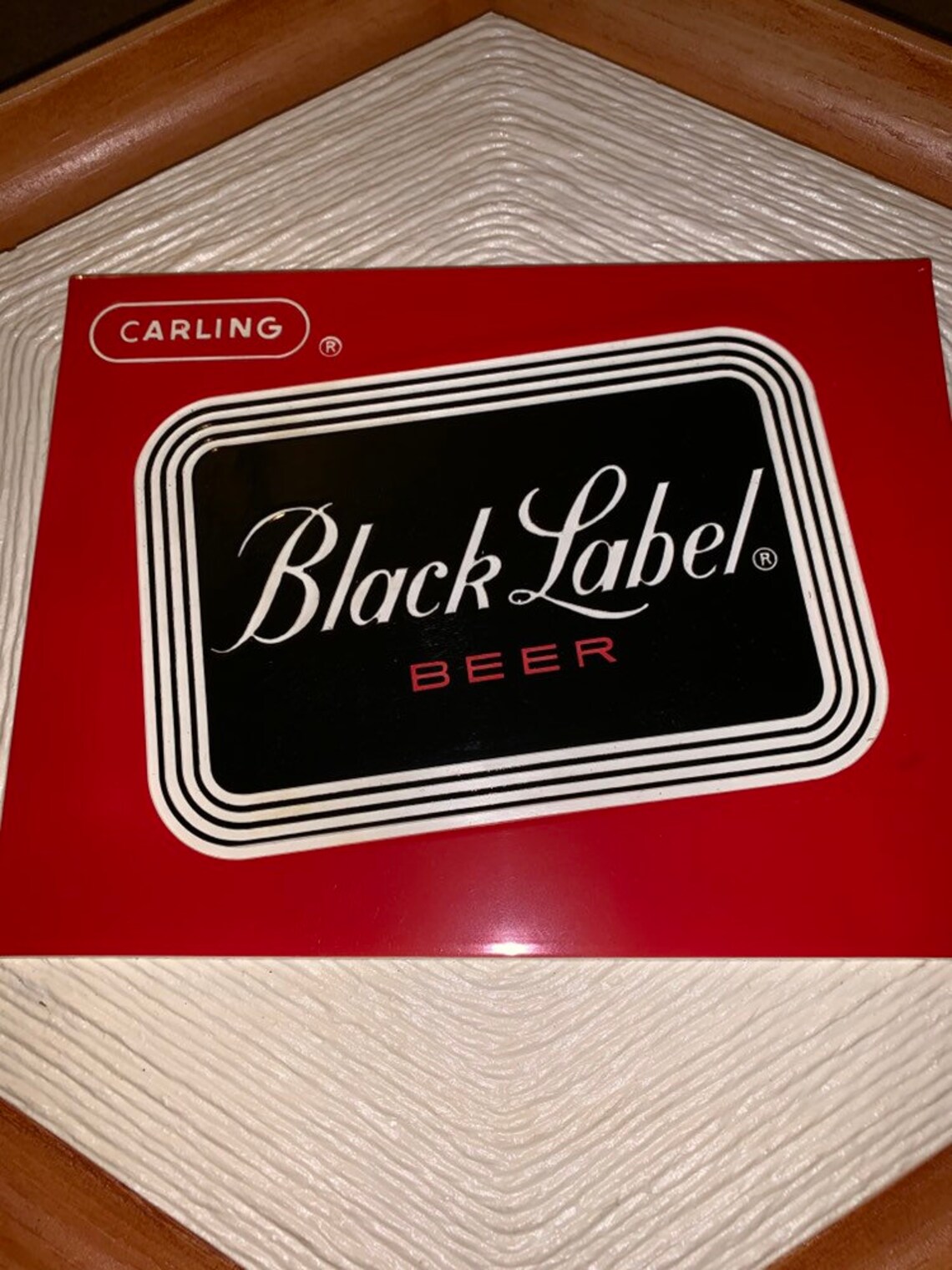 Carling Black Label Beer sign vintage plastic beer sign NOS Etsy