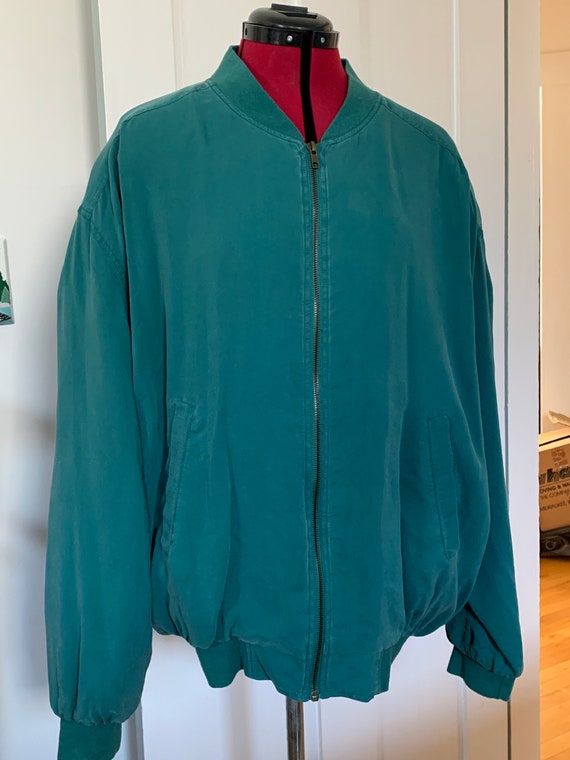 Vintage 1990’s Perry Ellis silk jacket, 1990’s sil